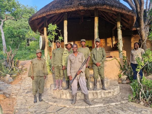 The community game scout team at the camp